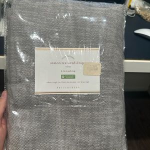 Pottery Barn Seaton Textured Drape Grey